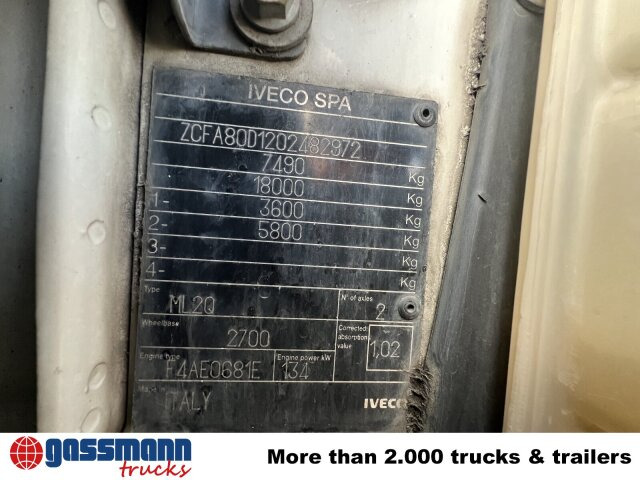 Iveco EuroCargo ML80E18K 4x2 - Camión volquete: foto 2 Iveco EuroCargo ML80E18K 4x2 - Camión volquete: foto 2
