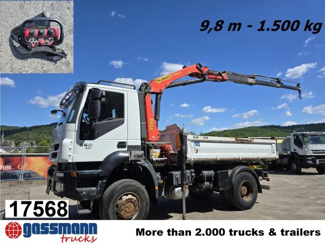 Iveco Trakker AD190T36W/T 4x4 mit Kran Palfinger PK - Camión volquete, Camión grúa: foto 1 Iveco Trakker AD190T36W/T 4x4 mit Kran Palfinger PK - Camión volquete, Camión grúa: foto 1