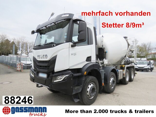 Iveco X-Way AD360X40BZ 8x4, Stetter 8/9m³ - Camión hormigonera: foto 1 Iveco X-Way AD360X40BZ 8x4, Stetter 8/9m³ - Camión hormigonera: foto 1
