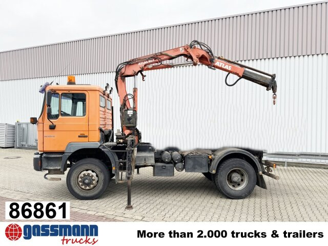 MAN 18.255 MAK 4x4 BB, Kran Atlas AK 85.1 A1 - Camión volquete, Camión grúa: foto 1 MAN 18.255 MAK 4x4 BB, Kran Atlas AK 85.1 A1 - Camión volquete, Camión grúa: foto 1
