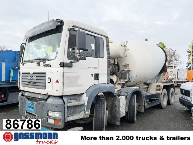 MAN TGA 35.360 8X4 BB, Betonmischer Karrena 10m³ - Camión hormigonera: foto 1 MAN TGA 35.360 8X4 BB, Betonmischer Karrena 10m³ - Camión hormigonera: foto 1