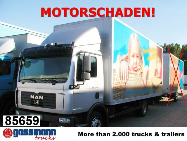 MAN TGL 8.210 4X2 BL mit LBW MBB, MOTORSCHADEN! - Camión caja cerrada: foto 1 MAN TGL 8.210 4X2 BL mit LBW MBB, MOTORSCHADEN! - Camión caja cerrada: foto 1
