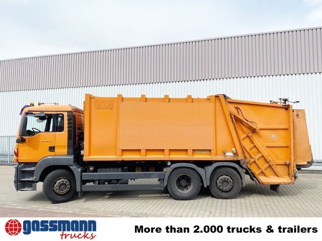 Camión de basura para transporte de basura MAN TGS 26.320 6x2-4 BL, Lenkachse, Haller X2,: foto 15