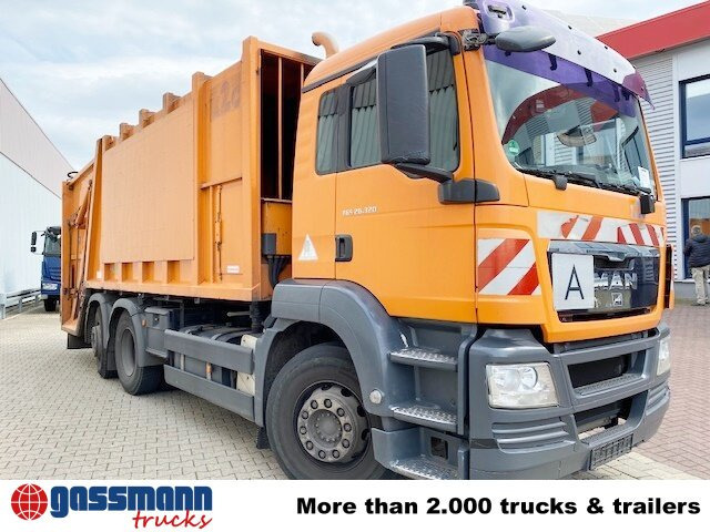 Camión de basura para transporte de basura MAN TGS 26.320 6x2-4 BL, Lenkachse, Haller X2,: foto 9