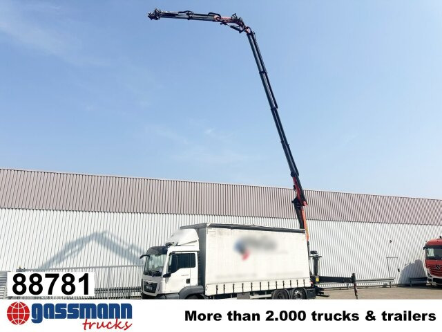 MAN TGS 26.400 6x2-4 LL, Lenk-/Lift, Edscha, - Camión caja abierta, Camión grúa: foto 1 MAN TGS 26.400 6x2-4 LL, Lenk-/Lift, Edscha, - Camión caja abierta, Camión grúa: foto 1