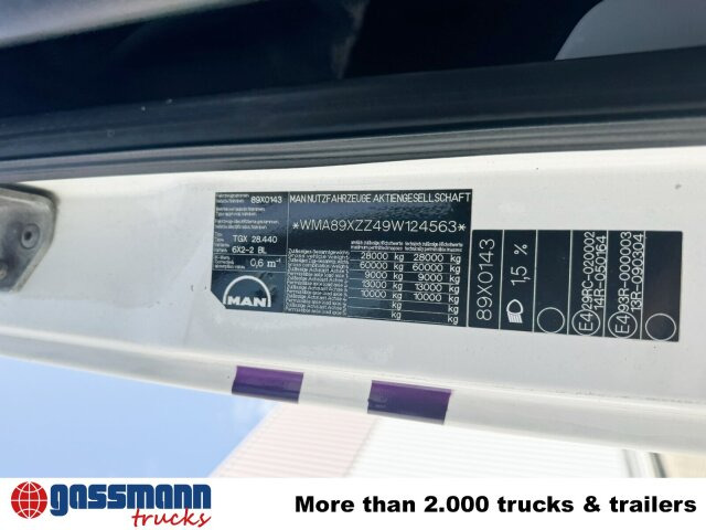 Camión chasis MAN TGX 28.440 6X2-2 BL, Liftachse, Motorabtrieb: foto 6 Camión chasis MAN TGX 28.440 6X2-2 BL, Liftachse, Motorabtrieb: foto 6