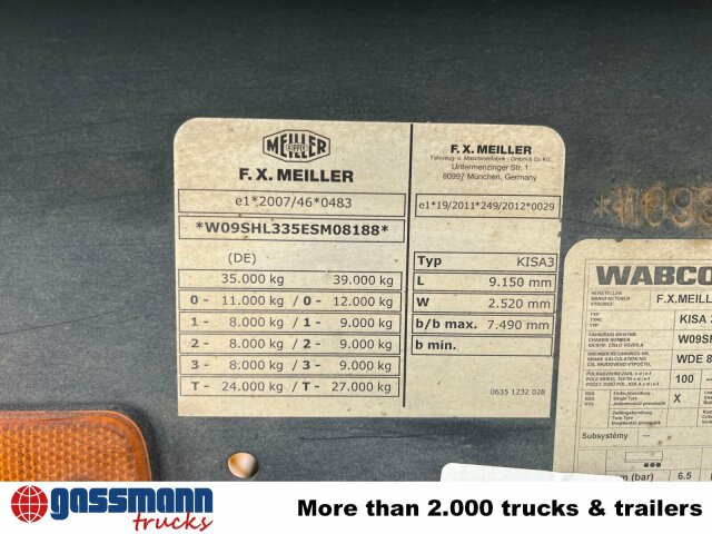 Meiller MHPS 12/27, Stahlmulde ca. 26m³, Liftachse - Semirremolque volquete: foto 2 Meiller MHPS 12/27, Stahlmulde ca. 26m³, Liftachse - Semirremolque volquete: foto 2