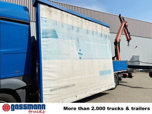 Mercedes-Benz Actros 1836 L 4x2, Glastransporter, Heckkran - Camión caja abierta, Camión grúa: foto 4 Mercedes-Benz Actros 1836 L 4x2, Glastransporter, Heckkran - Camión caja abierta, Camión grúa: foto 4