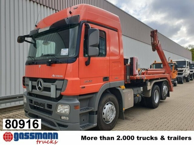 Mercedes-Benz Actros 2544 L 6x2, ADR, Retarder, Lenkachse - Camión portacontenedor de cadenas: foto 1 Mercedes-Benz Actros 2544 L 6x2, ADR, Retarder, Lenkachse - Camión portacontenedor de cadenas: foto 1