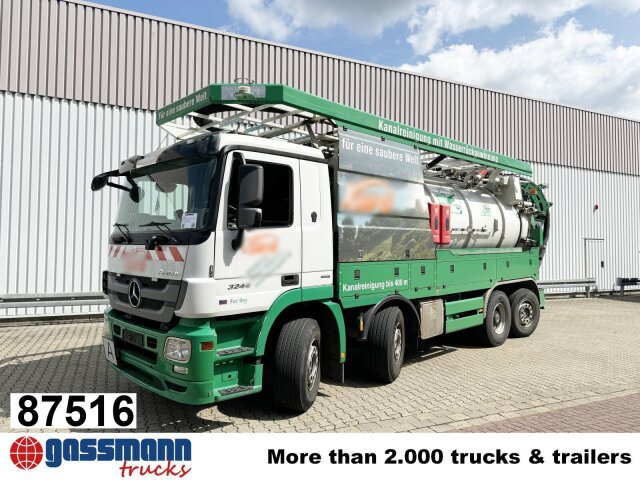 Mercedes-Benz Actros 3244 L 8x2/6, Assmann Saug- und - Barredora vial: foto 1 Mercedes-Benz Actros 3244 L 8x2/6, Assmann Saug- und - Barredora vial: foto 1