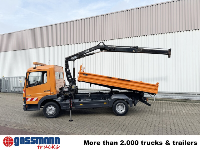 Camión volquete, Camión grúa Mercedes-Benz Atego 815 K 4x2 mit Kran Hiab 055 B-1 CL: foto 14