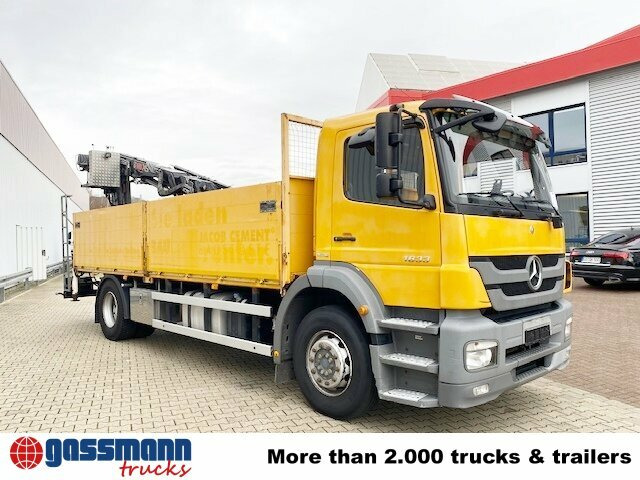 Camión caja abierta, Camión grúa Mercedes-Benz Axor 1833 L 4x2 mit Heckkran Hiab XS 133 K-2: foto 9
