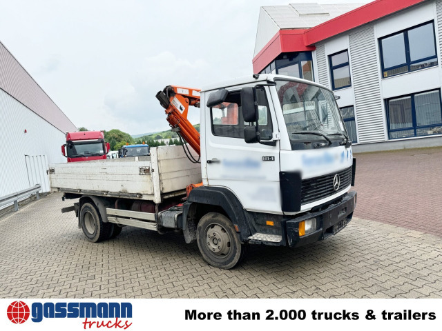 Camión caja abierta, Camión grúa Mercedes-Benz LK 814 4x2, 6-Zylinder, Kran Tirre Euro 35: foto 10