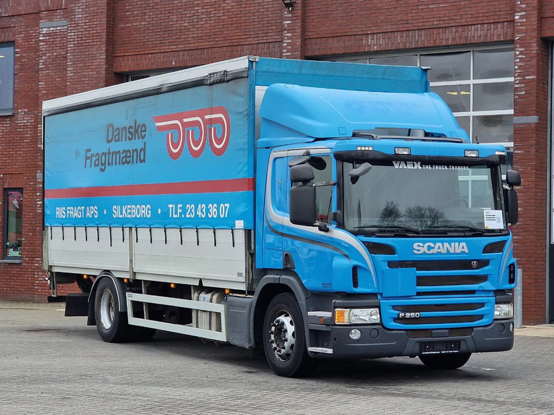 Scania P250 4x2 - Loadlift - Side boards - Full air - Euro 6 - Camión lona: foto 1 Scania P250 4x2 - Loadlift - Side boards - Full air - Euro 6 - Camión lona: foto 1