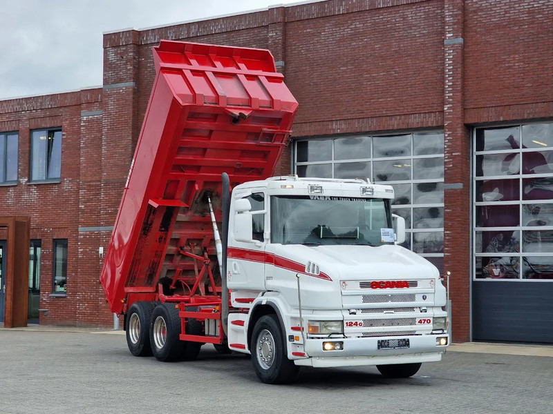 Scania T124-470 6x2 - Tipper - Manual gearbox - Full steel - Robson Drive - New Engine - Torpedo/Hauber - Camión volquete: foto 1 Scania T124-470 6x2 - Tipper - Manual gearbox - Full steel - Robson Drive - New Engine - Torpedo/Hauber - Camión volquete: foto 1