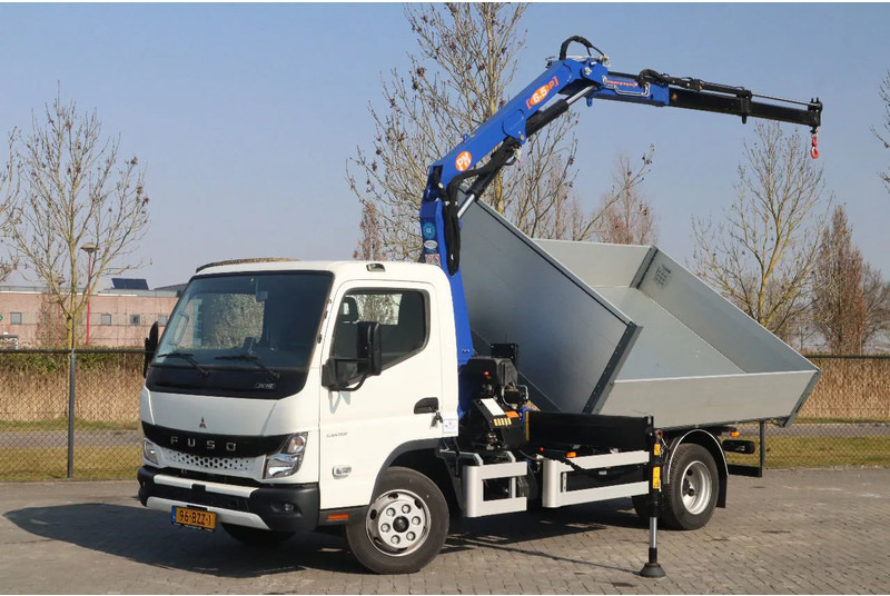 FUSO 7C18 | 4X2 | 3-WAY TIPPER | PM 6.5 KRAN /CRANE - Camión volquete, Camión grúa: foto 1 FUSO 7C18 | 4X2 | 3-WAY TIPPER | PM 6.5 KRAN /CRANE - Camión volquete, Camión grúa: foto 1