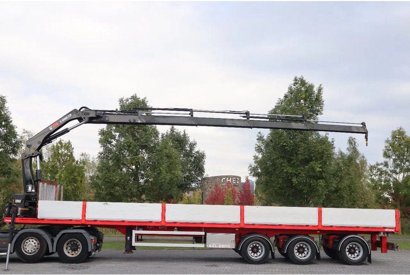 Kelberg HIAB 228-4 | 3 AXLE | LIFT AXLE | 2X STEERING | KRAN / CRANE - Semirremolque plataforma/ Caja abierta: foto 2 Kelberg HIAB 228-4 | 3 AXLE | LIFT AXLE | 2X STEERING | KRAN / CRANE - Semirremolque plataforma/ Caja abierta: foto 2
