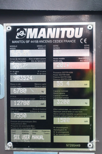 Manipulador telescópico Manitou MT 732 | FORKS | LOW HOURS | GOOD CONDITION: foto 19