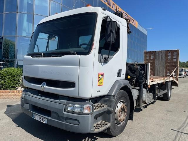 Renault Premium 250 - Camión caja abierta, Camión grúa: foto 1 Renault Premium 250 - Camión caja abierta, Camión grúa: foto 1