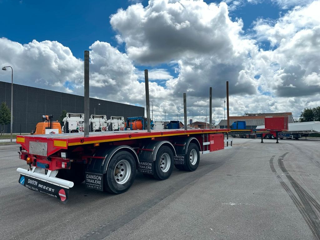 Danson GLT3 2 x Extension 28.85 m Hydr steering - Semirremolque plataforma/ Caja abierta: foto 3 Danson GLT3 2 x Extension 28.85 m Hydr steering - Semirremolque plataforma/ Caja abierta: foto 3