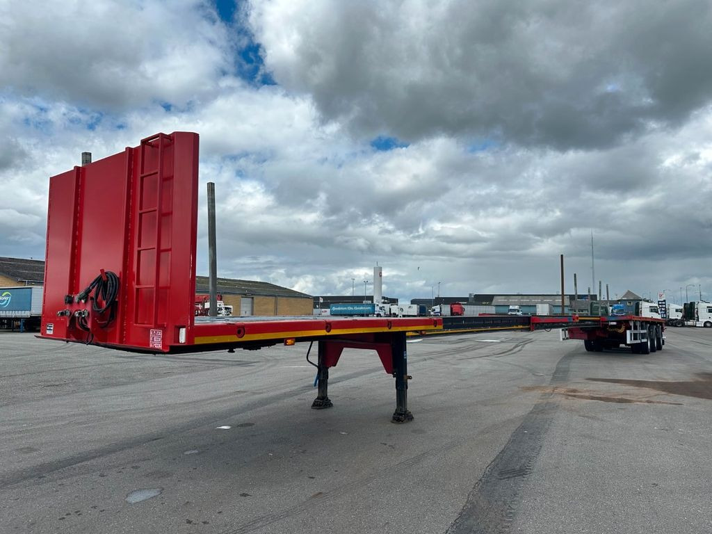 Danson GLT3 2 x Extension 28.85 m Hydr steering - Semirremolque plataforma/ Caja abierta: foto 1 Danson GLT3 2 x Extension 28.85 m Hydr steering - Semirremolque plataforma/ Caja abierta: foto 1