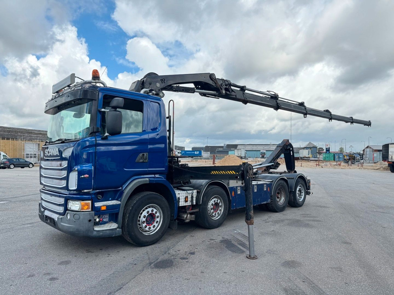 Scania G480 8x2*6 Hakenlift / Hiab 244 EP-5 Hipro - Camión grúa: foto 1 Scania G480 8x2*6 Hakenlift / Hiab 244 EP-5 Hipro - Camión grúa: foto 1