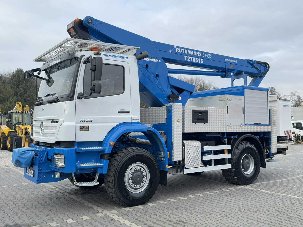 Camión con plataforma elevadora Mercedes AXOR 1829 4x4 Zwyżka RUTHMANN STEIGER T270S16 Podnośnik Koszowy: foto 6