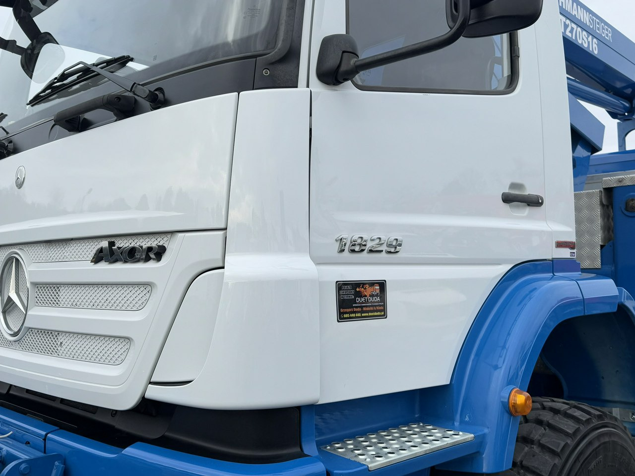 Camión con plataforma elevadora Mercedes AXOR 1829 4x4 Zwyżka RUTHMANN STEIGER T270S16 Podnośnik Koszowy: foto 10