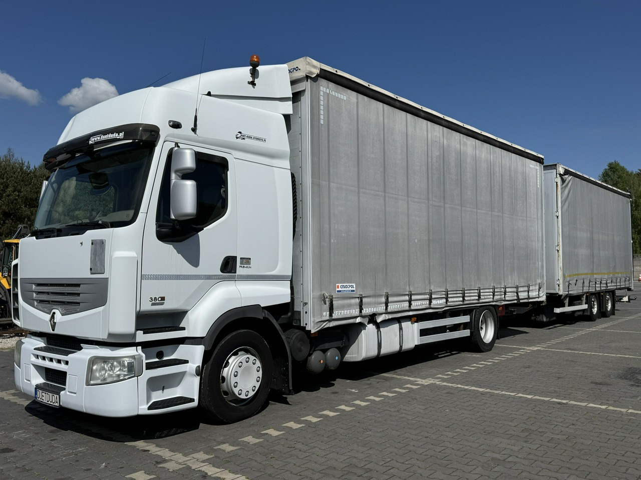 Renault Premium 380 DXi Euro 5 Firana 19 Palet Dach Zsuwany 18ton DMC - Camión lona: foto 1 Renault Premium 380 DXi Euro 5 Firana 19 Palet Dach Zsuwany 18ton DMC - Camión lona: foto 1
