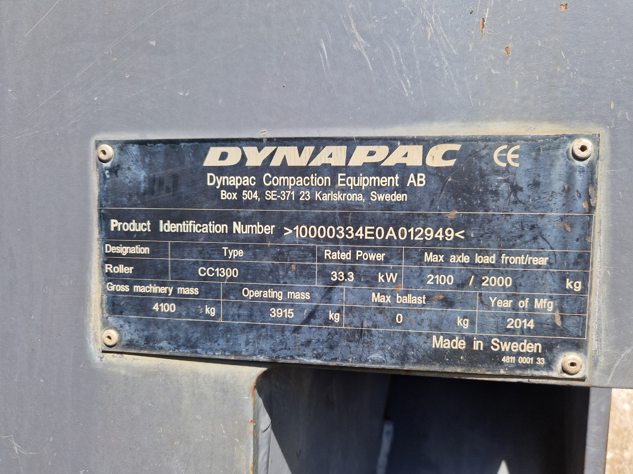 Leasing de DYNAPAC CC 1300 DYNAPAC CC 1300: foto 8