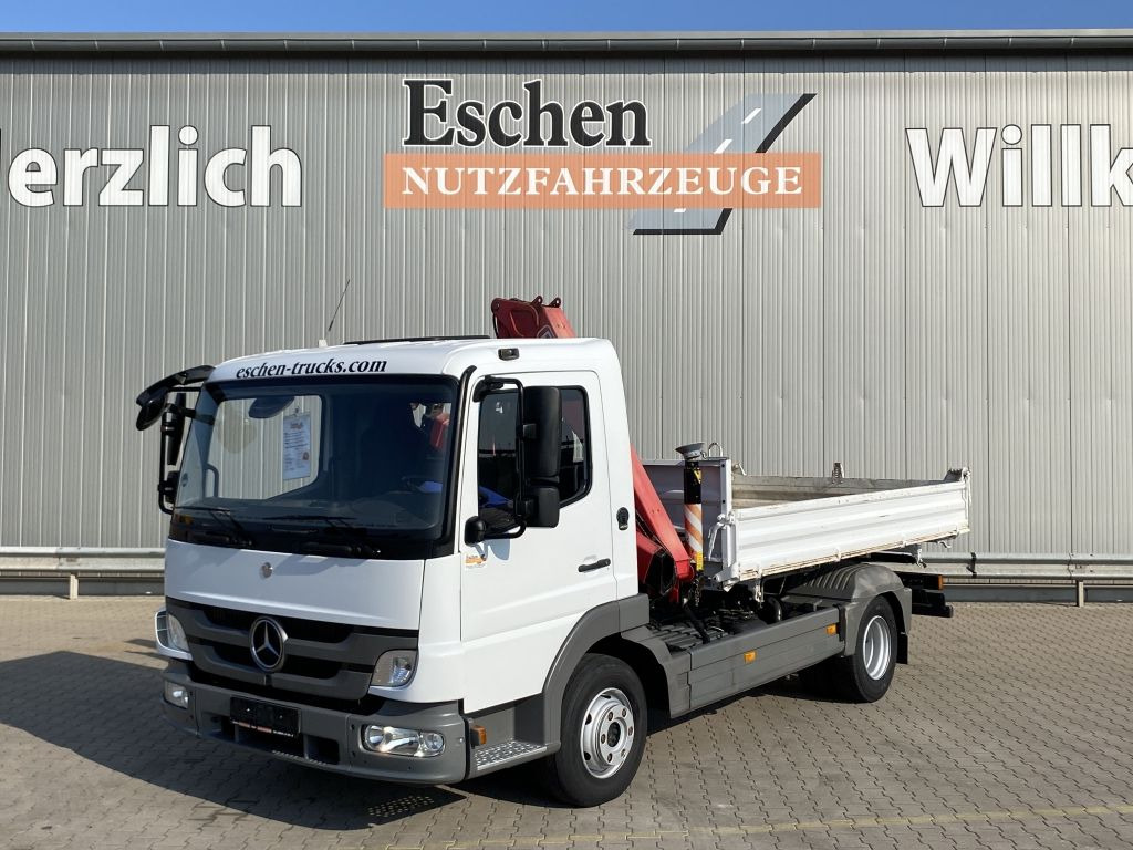 Mercedes-Benz 818 Atego | Fassi F65*MEILLER*PKW-AHK*1.Hand - Furgoneta basculante: foto 1 Mercedes-Benz 818 Atego | Fassi F65*MEILLER*PKW-AHK*1.Hand - Furgoneta basculante: foto 1