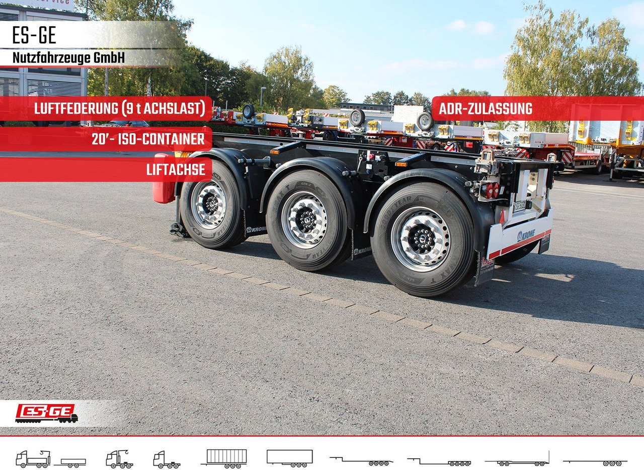 Krone Box Liner 3-Achs-Containerchassis 20' - Semirremolque portacontenedore/ Intercambiable: foto 1 Krone Box Liner 3-Achs-Containerchassis 20' - Semirremolque portacontenedore/ Intercambiable: foto 1
