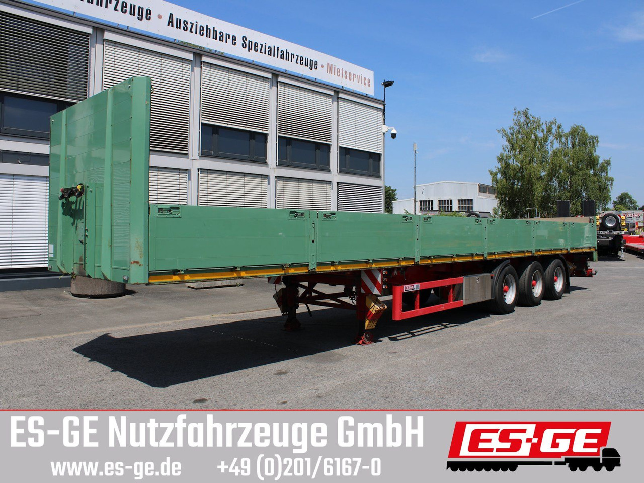 Schmidt 3-Achs-Sattelanhänger - Semirremolque plataforma/ Caja abierta: foto 1 Schmidt 3-Achs-Sattelanhänger - Semirremolque plataforma/ Caja abierta: foto 1