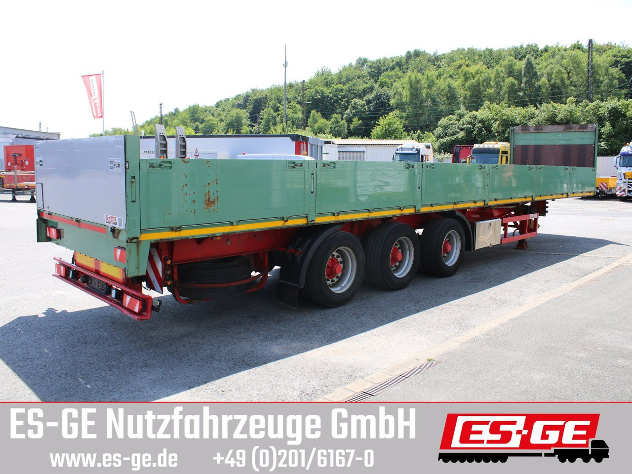 Schmidt 3-Achs-Sattelanhänger - Semirremolque plataforma/ Caja abierta: foto 4 Schmidt 3-Achs-Sattelanhänger - Semirremolque plataforma/ Caja abierta: foto 4