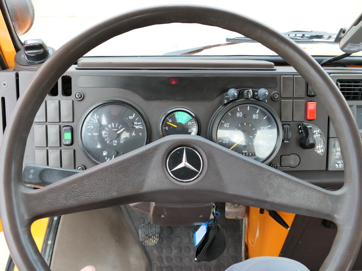 Camión caja abierta, Camión grúa UNIMOG U1450 Palfinger PK 105B AHK STANDHEIZUNG: foto 17