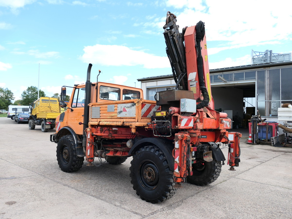 Camión caja abierta, Camión grúa UNIMOG U1450 Palfinger PK 105B AHK STANDHEIZUNG: foto 6