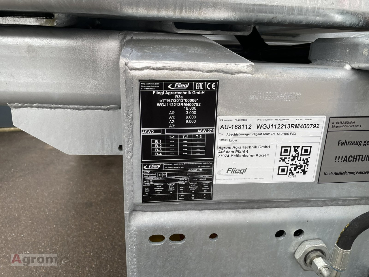 Remolque agrícola nuevo Fliegl ASW 271 TAURUS: foto 11