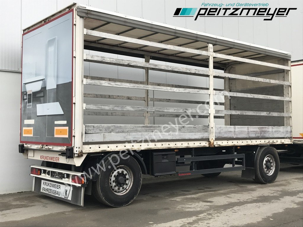 KRUKENMEIER PRITSCHENANHÄNGER 18 T. mit Durchlade - Remolque con toldo: foto 1 KRUKENMEIER PRITSCHENANHÄNGER 18 T. mit Durchlade - Remolque con toldo: foto 1