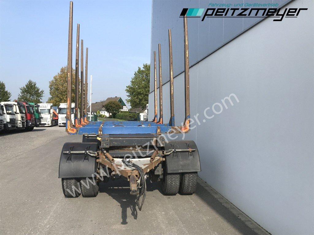 Krämer Kurzholzanhänger 20 t. Holzanhänger 4 Paar Exte Stahlrungen, Alcoa Alufelgen - Remolque maderero: foto 5 Krämer Kurzholzanhänger 20 t. Holzanhänger 4 Paar Exte Stahlrungen, Alcoa Alufelgen - Remolque maderero: foto 5