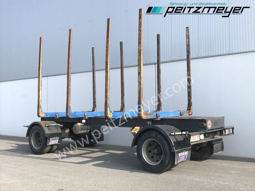 Krämer Kurzholzanhänger 20 t. Holzanhänger 4 Paar Exte Stahlrungen, Alcoa Alufelgen - Remolque maderero: foto 2 Krämer Kurzholzanhänger 20 t. Holzanhänger 4 Paar Exte Stahlrungen, Alcoa Alufelgen - Remolque maderero: foto 2