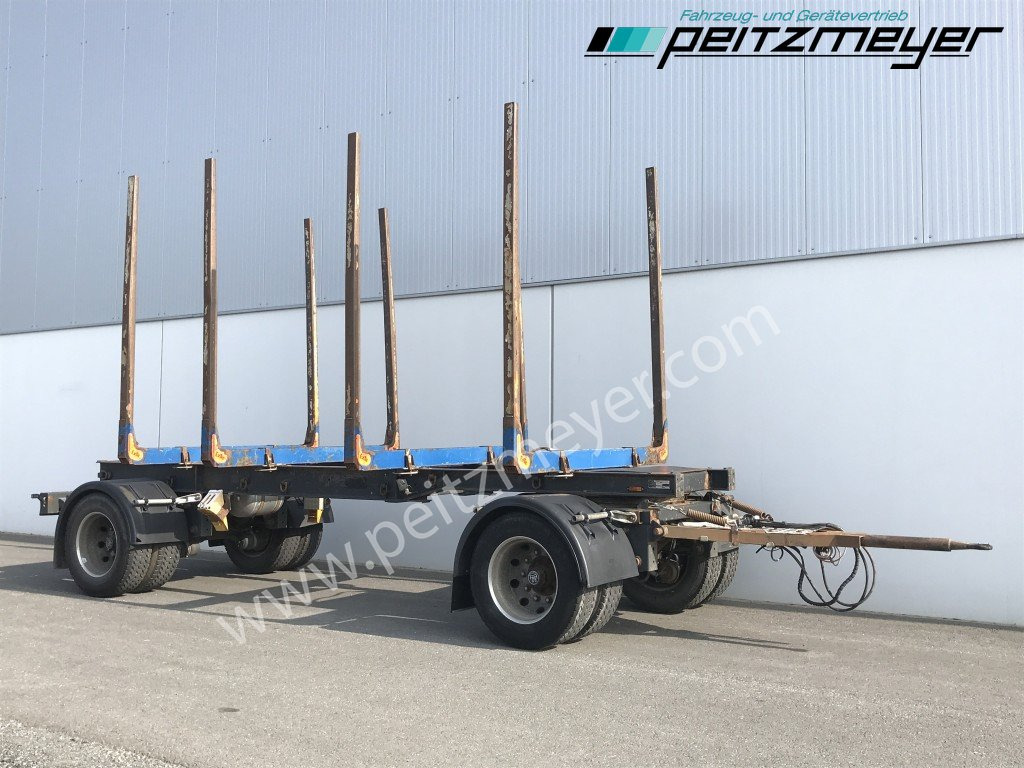 Krämer Kurzholzanhänger 20 t. Holzanhänger 4 Paar Exte Stahlrungen, Alcoa Alufelgen - Remolque maderero: foto 3 Krämer Kurzholzanhänger 20 t. Holzanhänger 4 Paar Exte Stahlrungen, Alcoa Alufelgen - Remolque maderero: foto 3