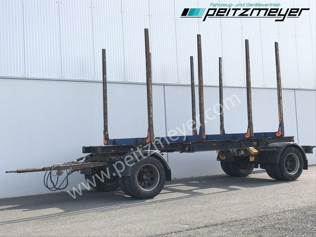 Krämer Kurzholzanhänger 20 t. Holzanhänger 4 Paar Exte Stahlrungen, Alcoa Alufelgen - Remolque maderero: foto 4 Krämer Kurzholzanhänger 20 t. Holzanhänger 4 Paar Exte Stahlrungen, Alcoa Alufelgen - Remolque maderero: foto 4