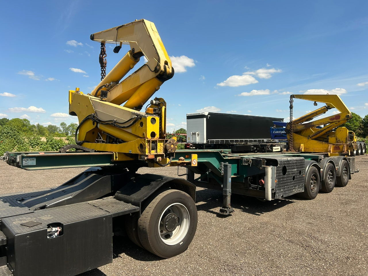 Hammar 195 HC / 20 ft, 2 x 20 ft 40 ft HC, power pack Diesel, Wireless controlle - Semirremolque portacontenedore/ Intercambiable: foto 1 Hammar 195 HC / 20 ft, 2 x 20 ft 40 ft HC, power pack Diesel, Wireless controlle - Semirremolque portacontenedore/ Intercambiable: foto 1