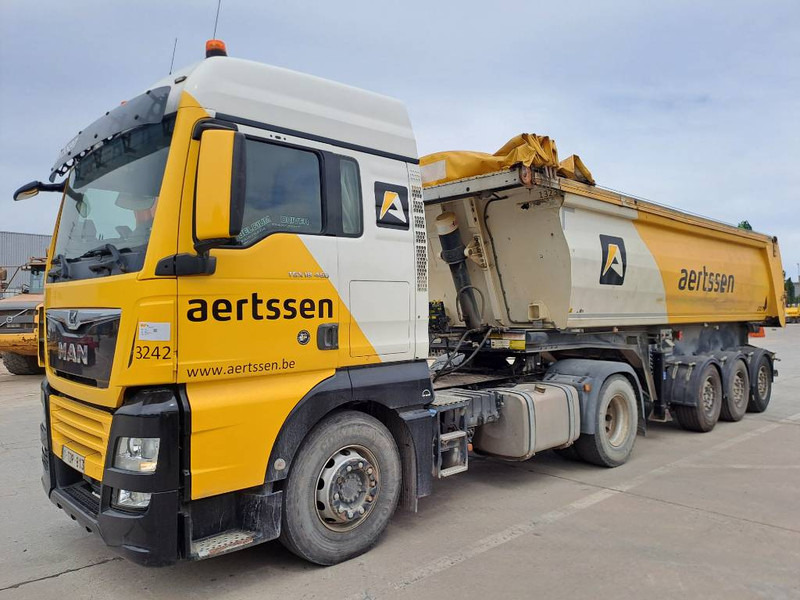 MAN TGX 18.460 + 2013 STAS 3 axle tipper trailer - Cabeza tractora: foto 1 MAN TGX 18.460 + 2013 STAS 3 axle tipper trailer - Cabeza tractora: foto 1