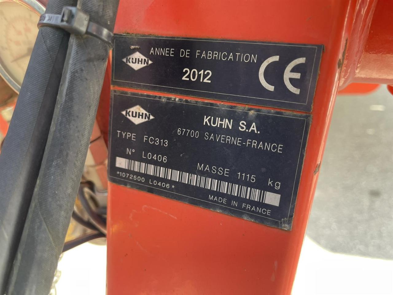 Segadora Kuhn Mähwerk FC 313, Lift Control Aufbereiter, Kuhn, Baujahr 2012: foto 6