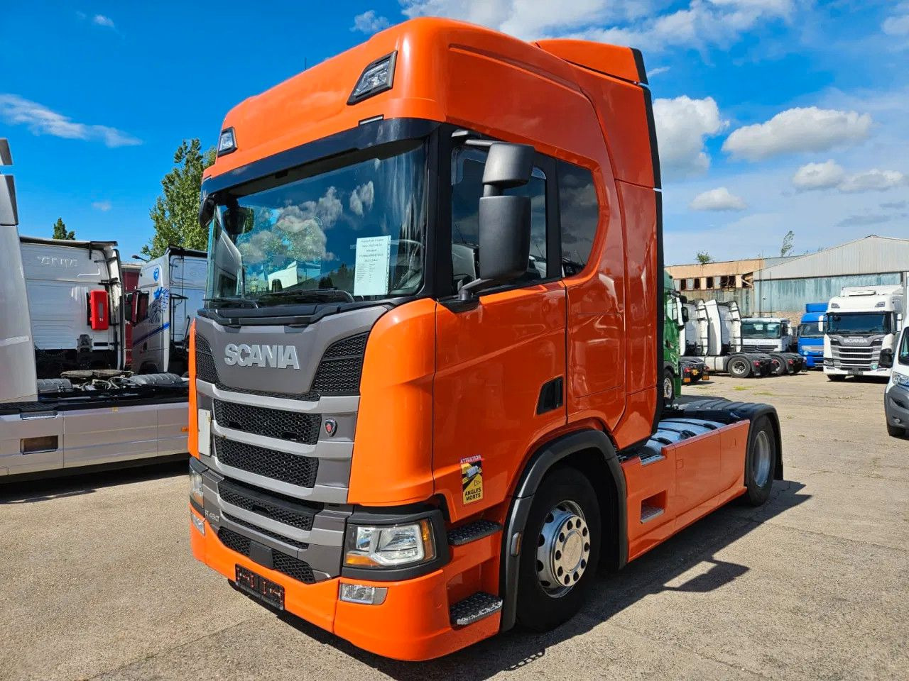 Scania R450 PTO, Standklima, Navi, New Smart2 tachograp - Cabeza tractora: foto 1 Scania R450 PTO, Standklima, Navi, New Smart2 tachograp - Cabeza tractora: foto 1