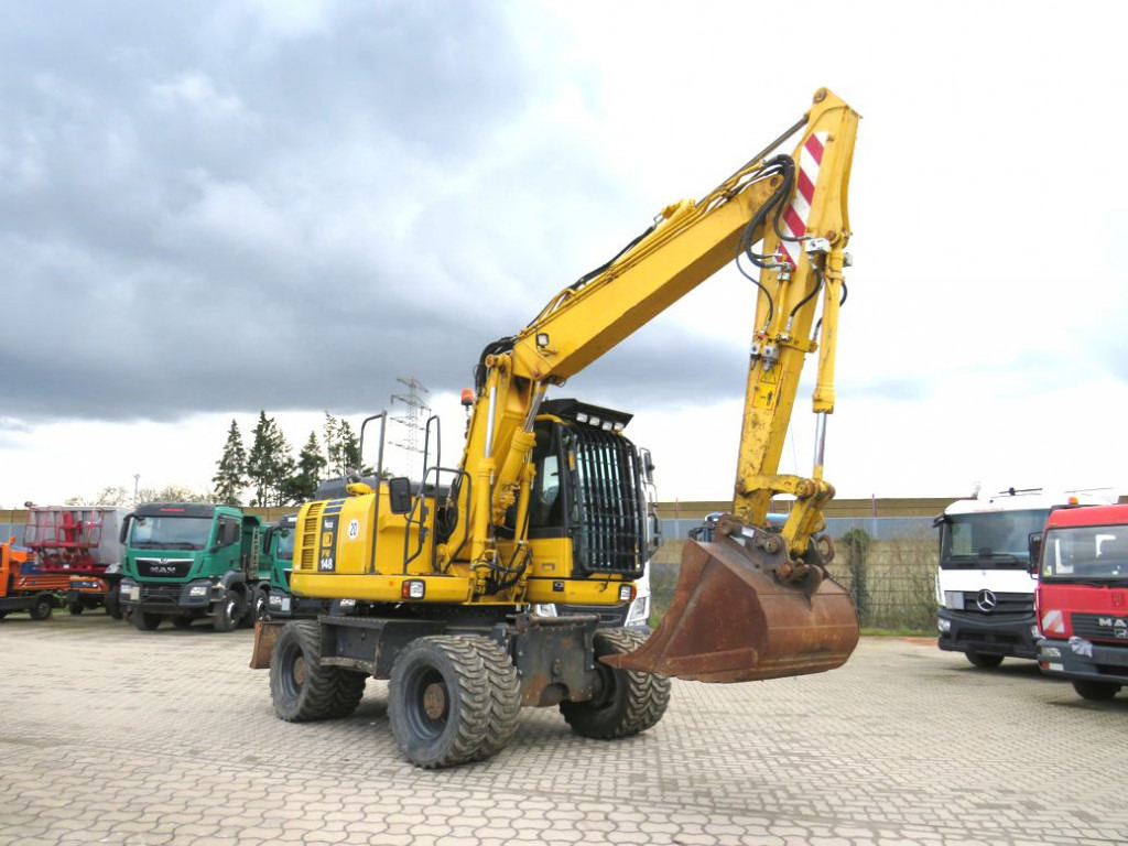 KOMATSU HANOMAG Mobilbagger PW 148 - 8 Bagger 6.824h Deutsch top - Excavadora de ruedas: foto 5 KOMATSU HANOMAG Mobilbagger PW 148 - 8 Bagger 6.824h Deutsch top - Excavadora de ruedas: foto 5