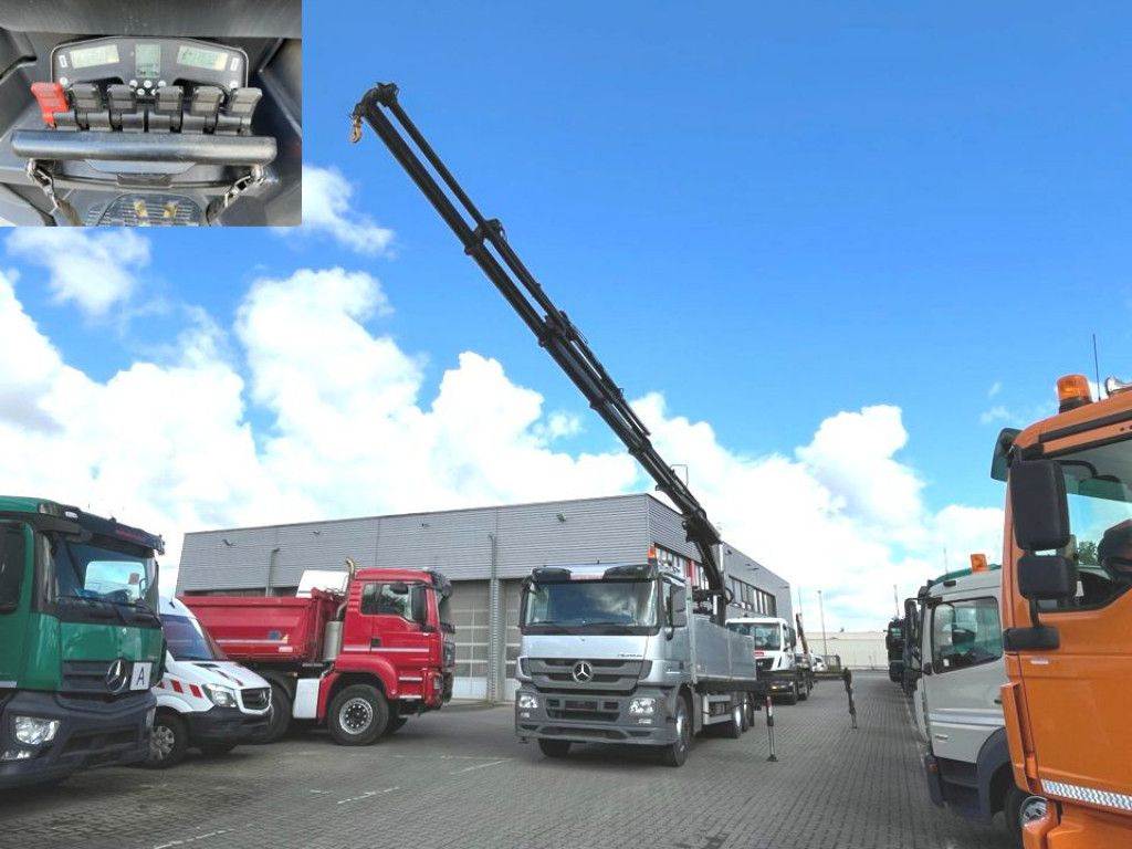 Mercedes-Benz Actros 2546 L 6x2 Pritsche Heckkran Hiab 288 6x - Camión grúa, Camión caja abierta: foto 1 Mercedes-Benz Actros 2546 L 6x2 Pritsche Heckkran Hiab 288 6x - Camión grúa, Camión caja abierta: foto 1