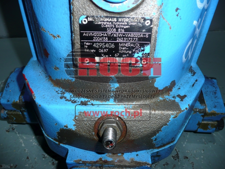 BRUENINGHAUS HYDROMATIK A6VM200HA1T/63W-VAB020A-S 2004138 262.31.72.77 - Motor hidráulico para Excavadora de ruedas: foto 2 BRUENINGHAUS HYDROMATIK A6VM200HA1T/63W-VAB020A-S 2004138 262.31.72.77 - Motor hidráulico para Excavadora de ruedas: foto 2