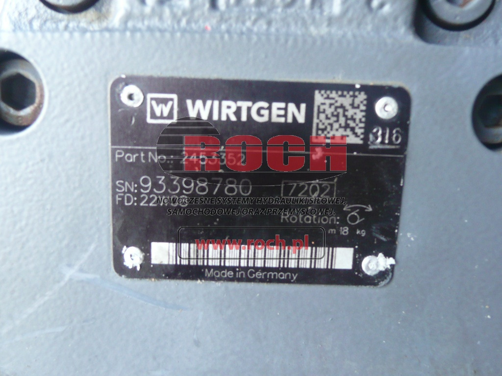 WIRTGEN 2453352 - Motor hidráulico: foto 2 WIRTGEN 2453352 - Motor hidráulico: foto 2